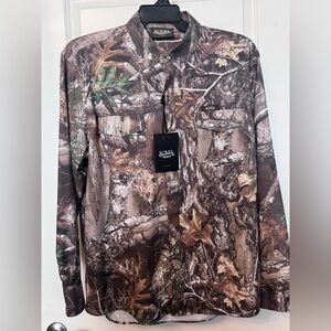 Von Dutch long sleeved camo print button up mens size XL NWT